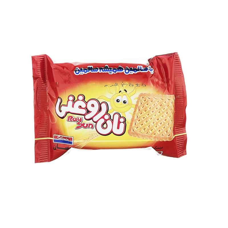 بیسکوییت نان روغنی سالمین  وزن 25 گرم