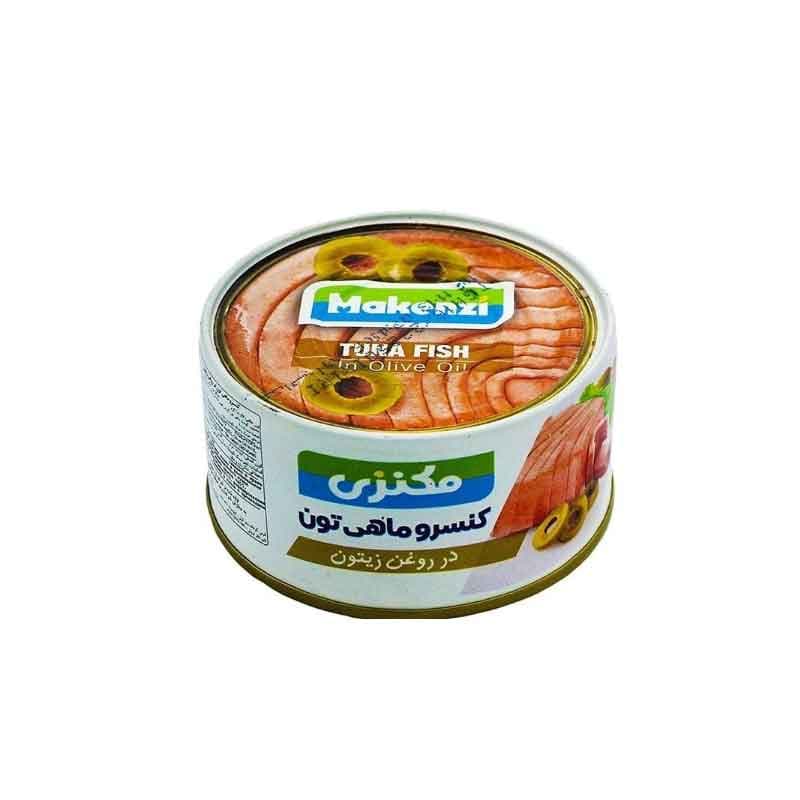 کنسرو ماهی مکنزی حاوی روغن زیتون وزن 180 گرم