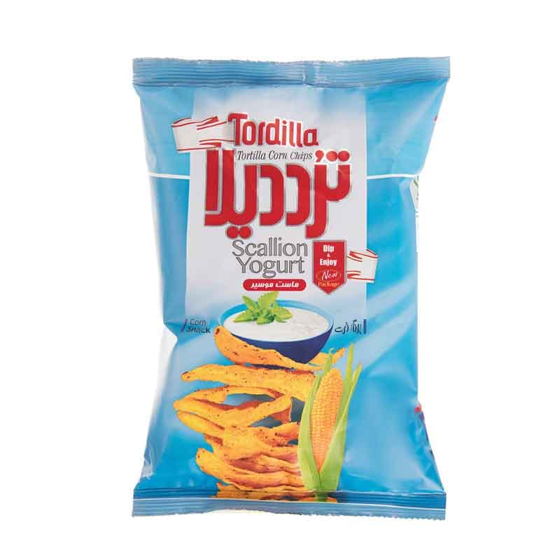چیپس تردیلا طعم ذرت ماست موسیر وزن 80 گرم
