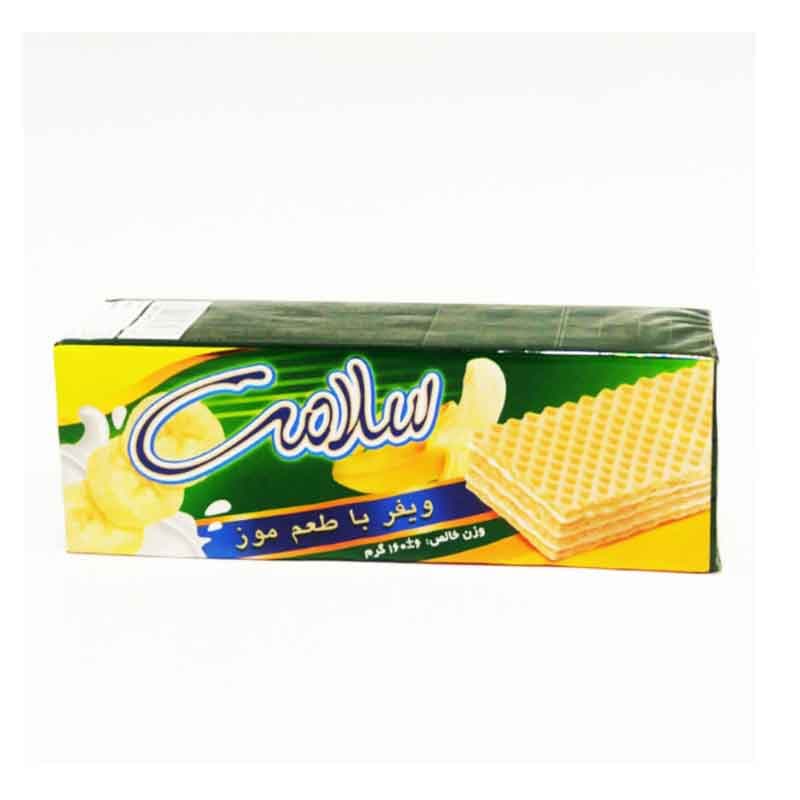 ویفر سلامت با طعم موز وزن 160 گرم