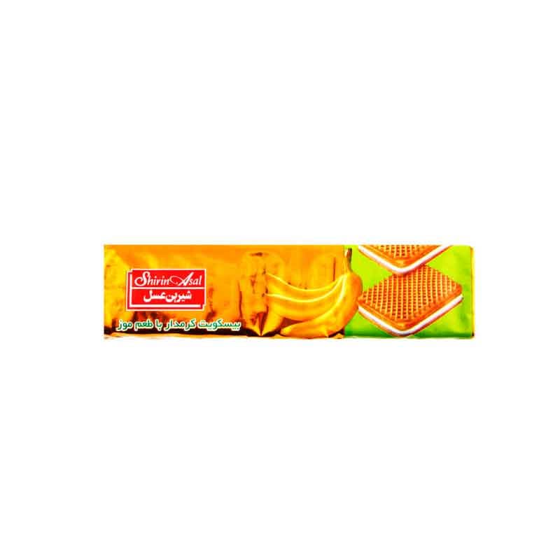 بیسکوییت کرمدار موز  شیرین عسل وزن 120 گرم