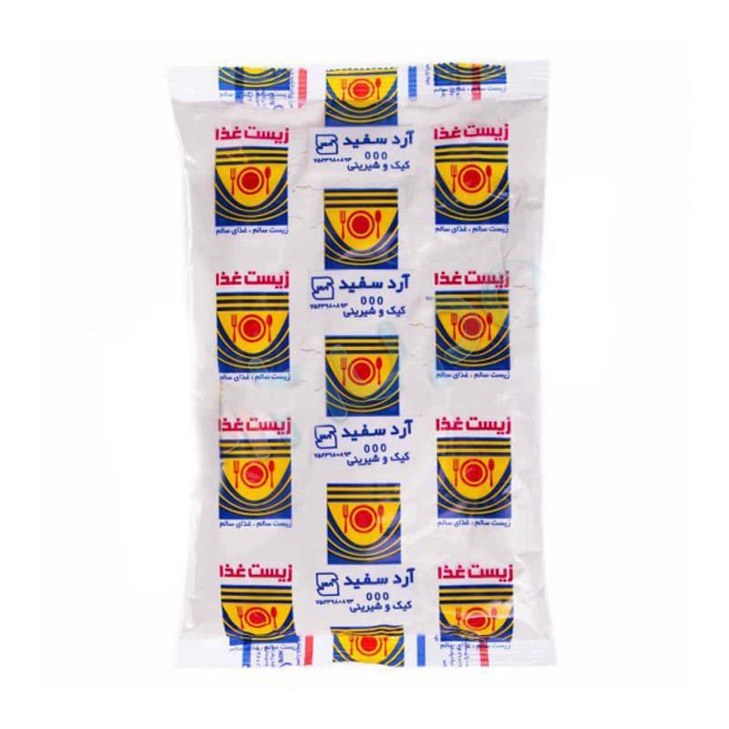 آرد سفید زیست غذا وزن 500 گرم