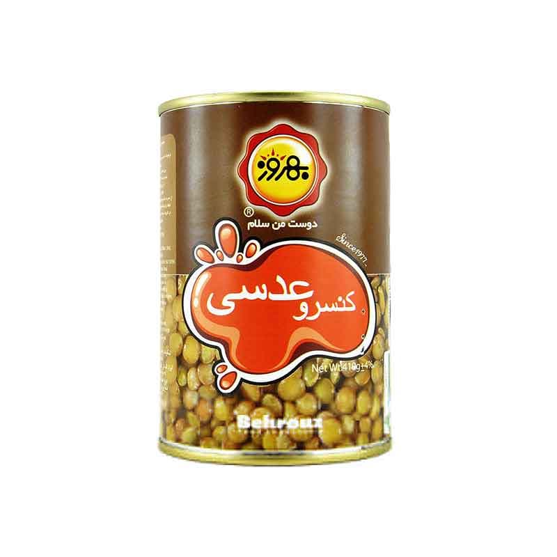 کنسرو عدسی بهروز وزن 380 گرم