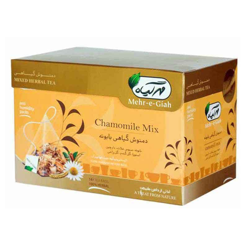 دمنوش گیاهی  مهر گیاه طعم بابونه وزن 75 گرم