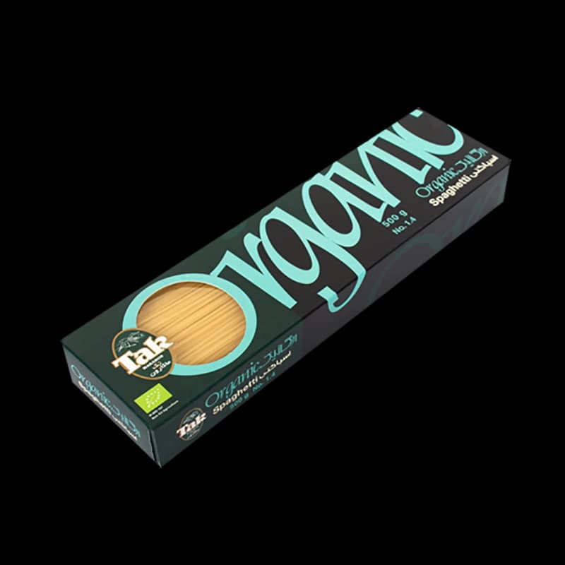 ماکارونی اسپاگتی ارگانیک 1.4 قطر 500 گرمی تک ماکارون