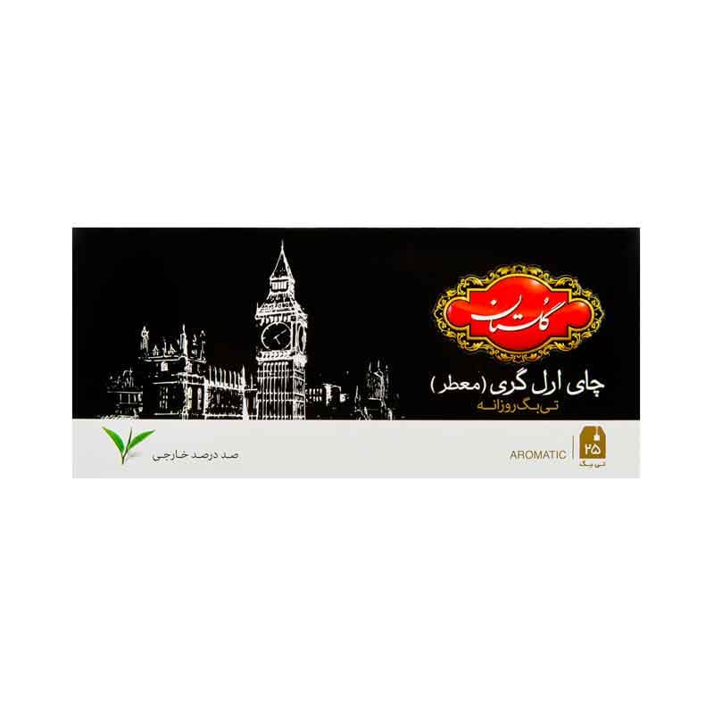 چای تی بگ روزانه گلستان معطر بسته 25 عددی
