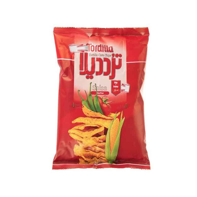 چیپس تردیلا طعم ذرت سالسا وزن 80 گرم