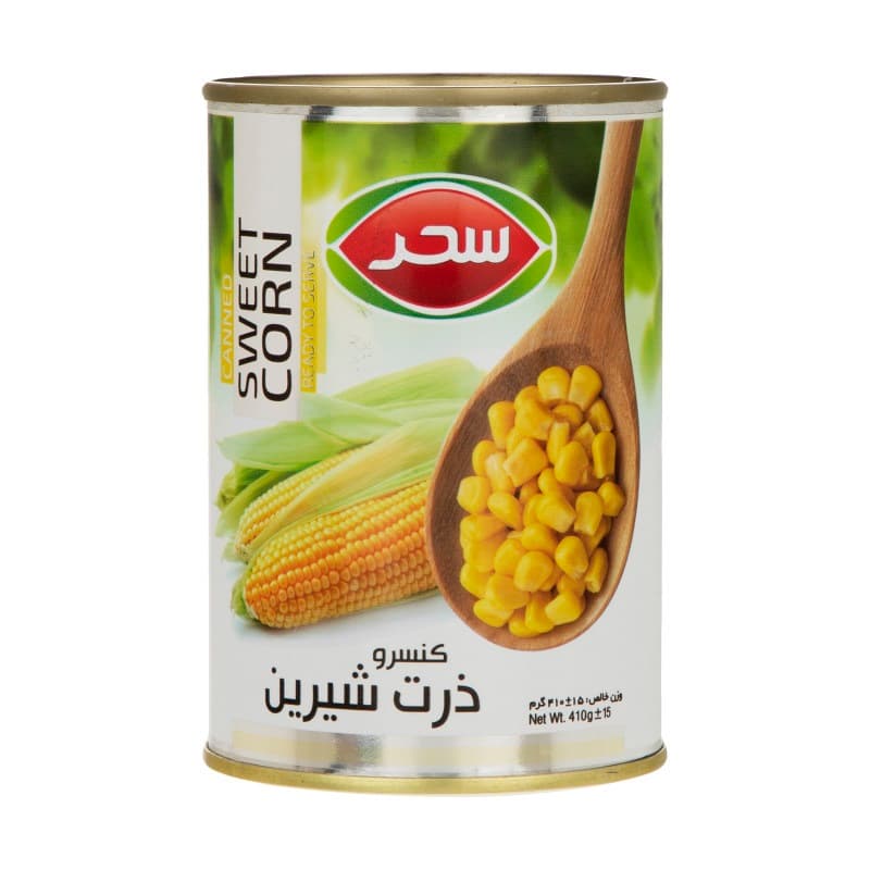 کنسرو ذرت شیرین سحر وزن 410 گرم