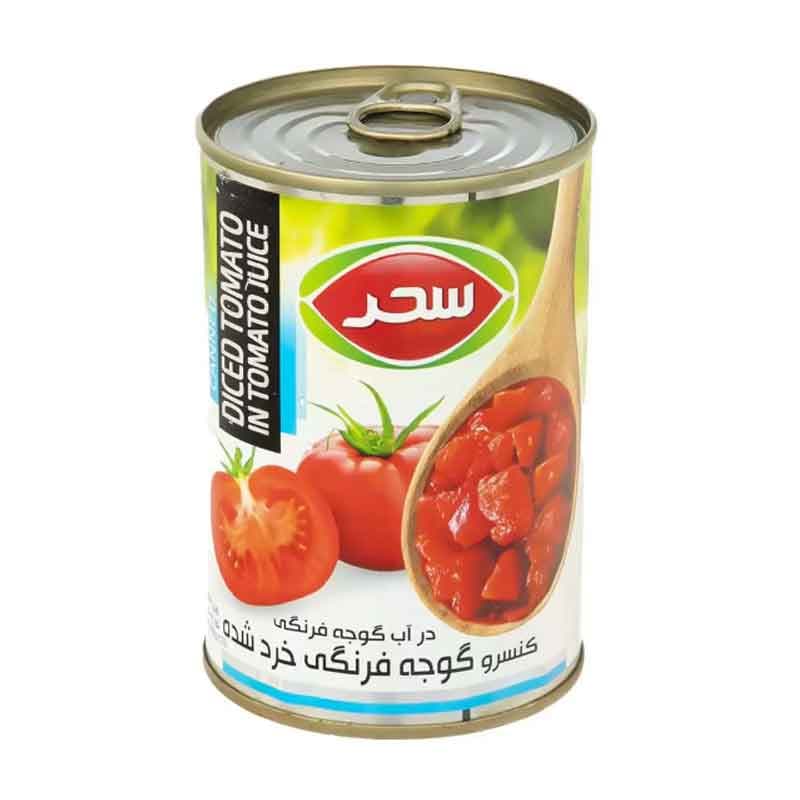 کنسرو گوجه خرد شده 400 گرمی سحر