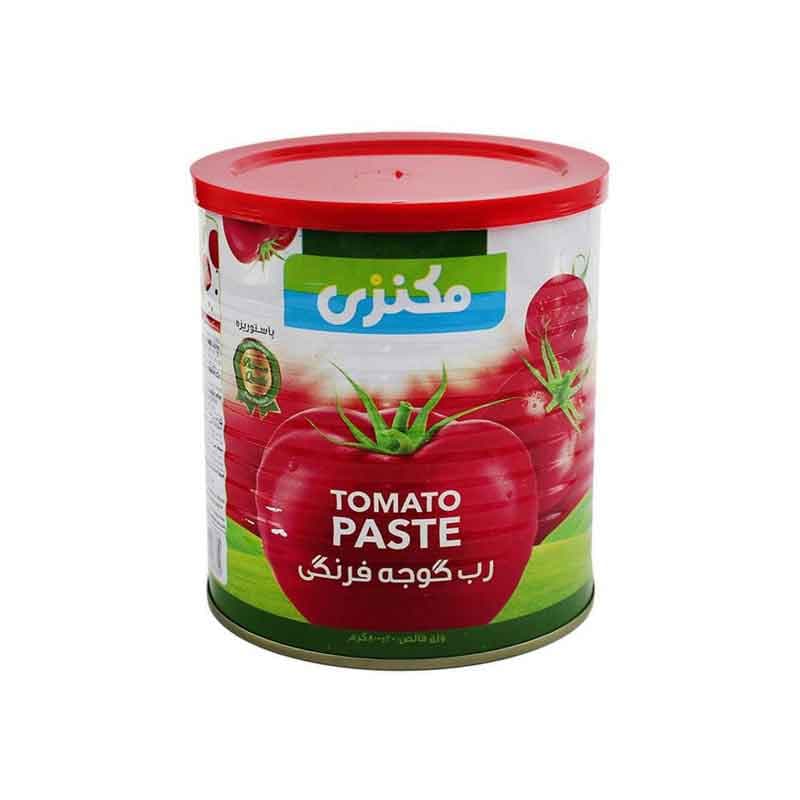 رب گوجه قوطی مکنزی وزن 800 گرم