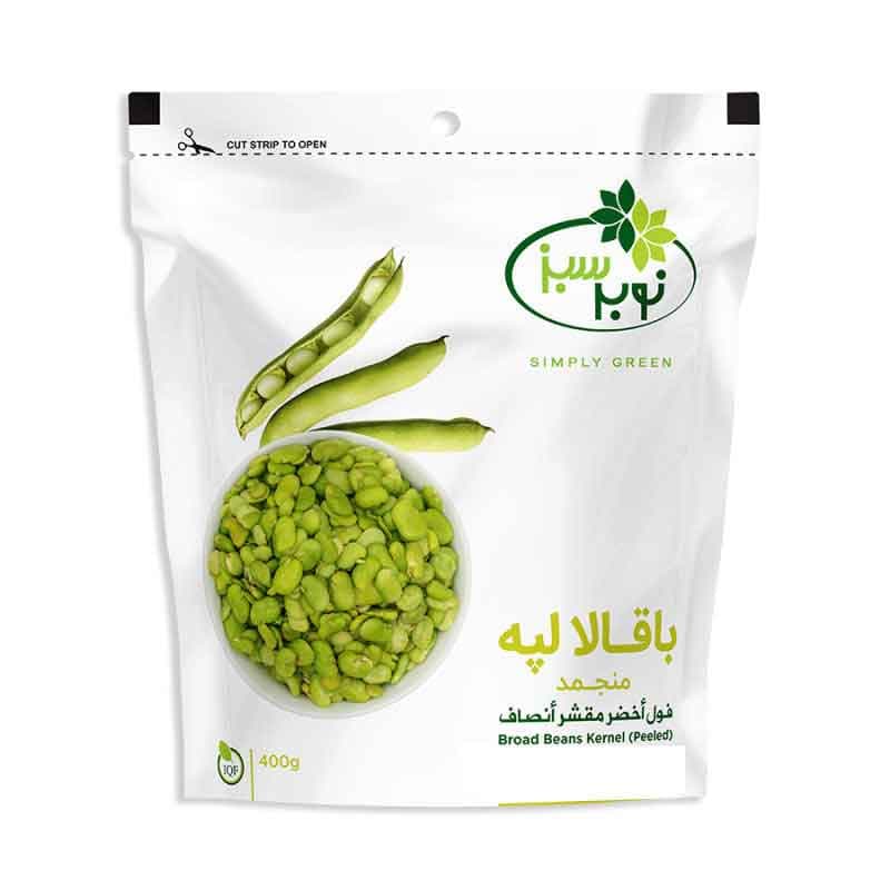 باقلا لپه نوبر سبز وزن 400 گرم