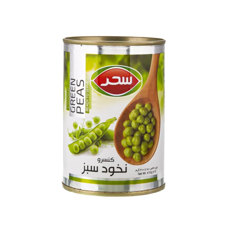 کنسرو نخود سبز سحر وزن 410 گرم