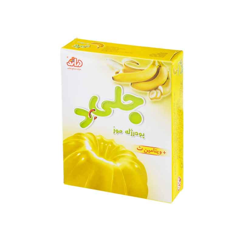 پودر ژله دراژه طعم موز وزن 100 گرم