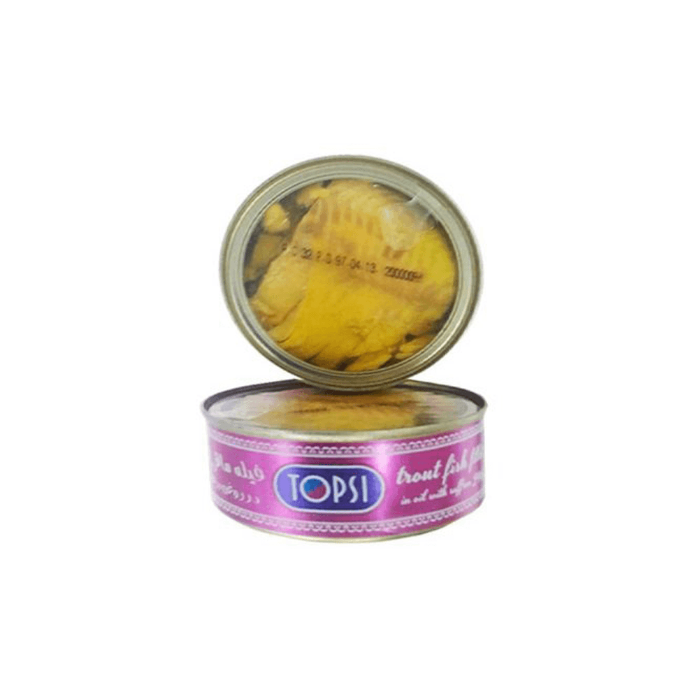 کنسرو ماهی قزل آلا در روغن شفاف 240 گرم تاپسی