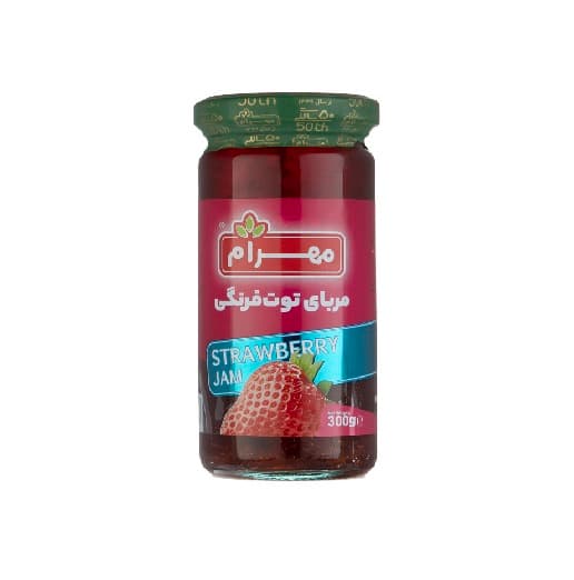 مربا توت فرنگی مهرام وزن 300 گرم