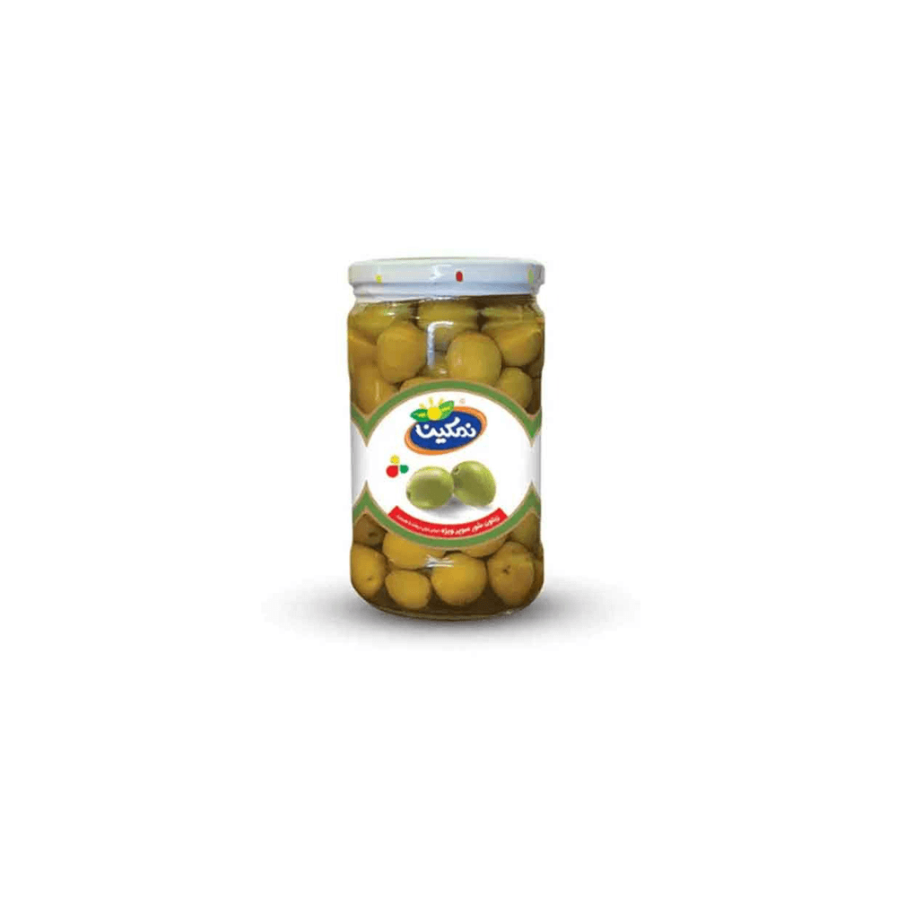 زیتون سبز شور با هسته ممتاز 700 گرم نمکین