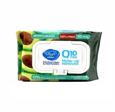 دستمال مرطوب پاک کننده آرایش دافی  مدل Q10 میوه ای 50 برگ