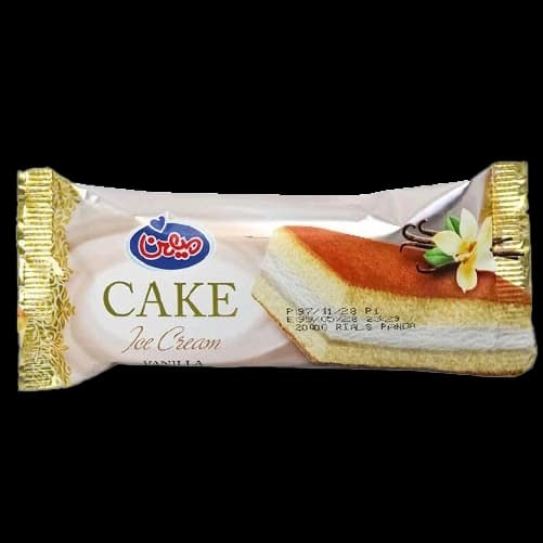 کیک بستنی وانیلی 60 گرم میهن