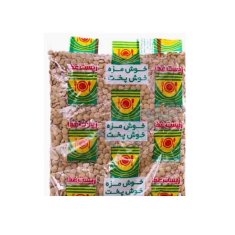 عدس سبز زیست غذا وزن 450 گرم