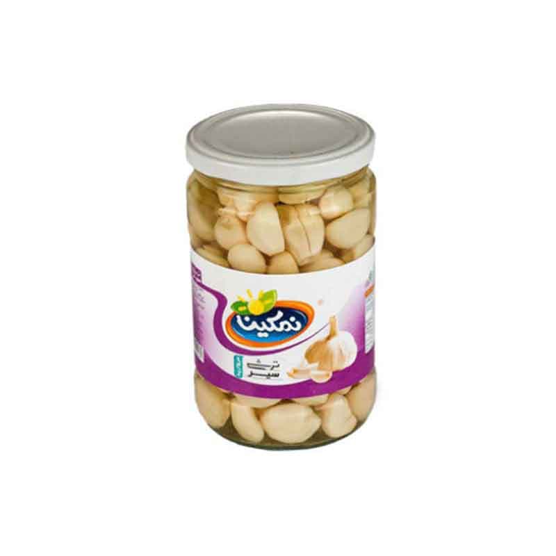 ترشی سیر مروارید نمکین وزن  1100 گرم