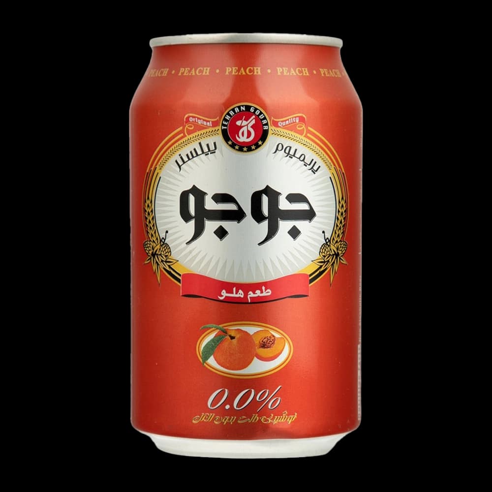 نوشيدنی مالت هلو قوطی 330 ميل جوجو