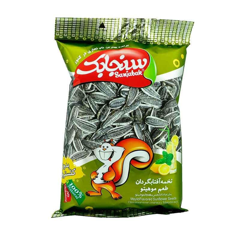 تخمک آفتابگردان سنجابک طعم موهیتو وزن 125 گرم
