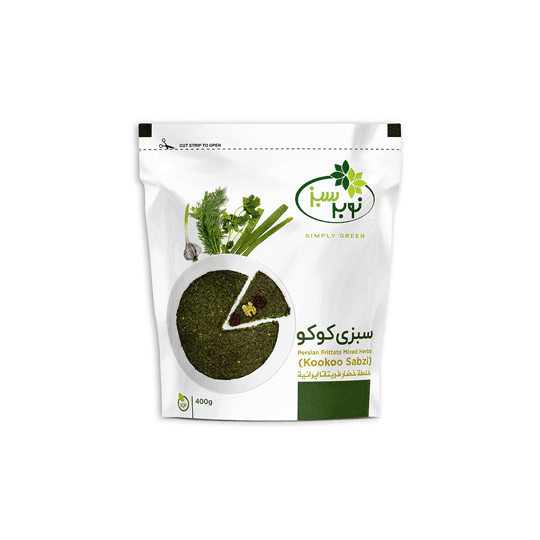 سبزی کوکو 400 گرمی نوبر سبز