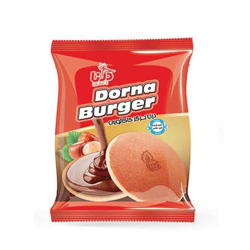 کیک برگر درنا طعم کاکایویی وزن 40 گرم