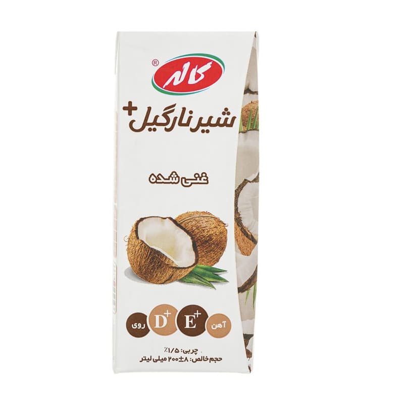 شیر نارگیل غنی شده 1.5 درصد 200 میل کاله