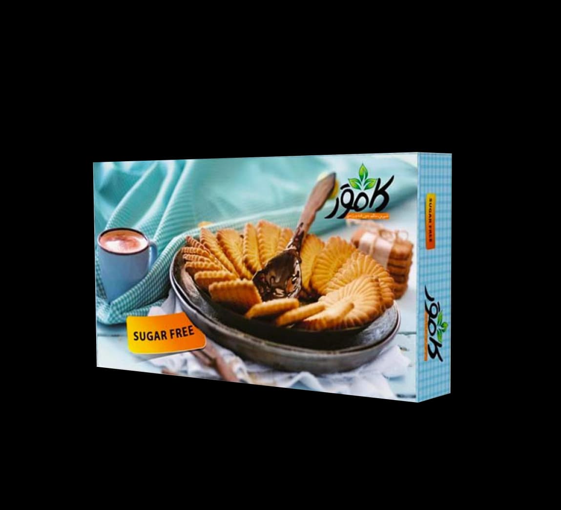 بیسکویت بدون شکر وانیلی 700 گرم کامور