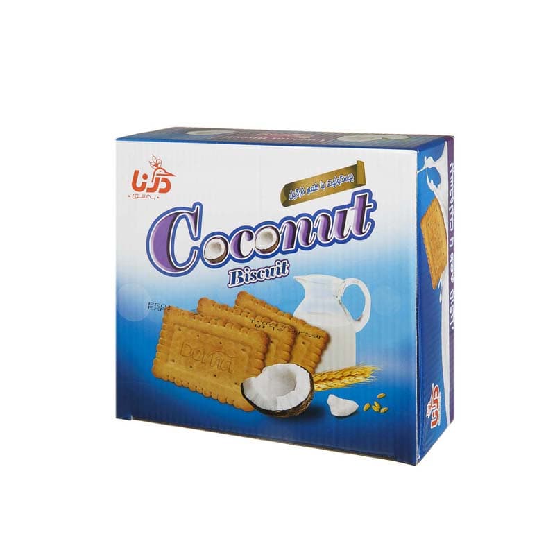 بیسکویت با طعم نارگیل 110 گرم درنا