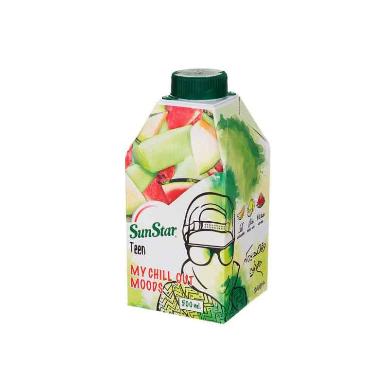 آبمیوه سان استار طعم میکس ملون( پسرانه) حجم 500 میلی لیتر