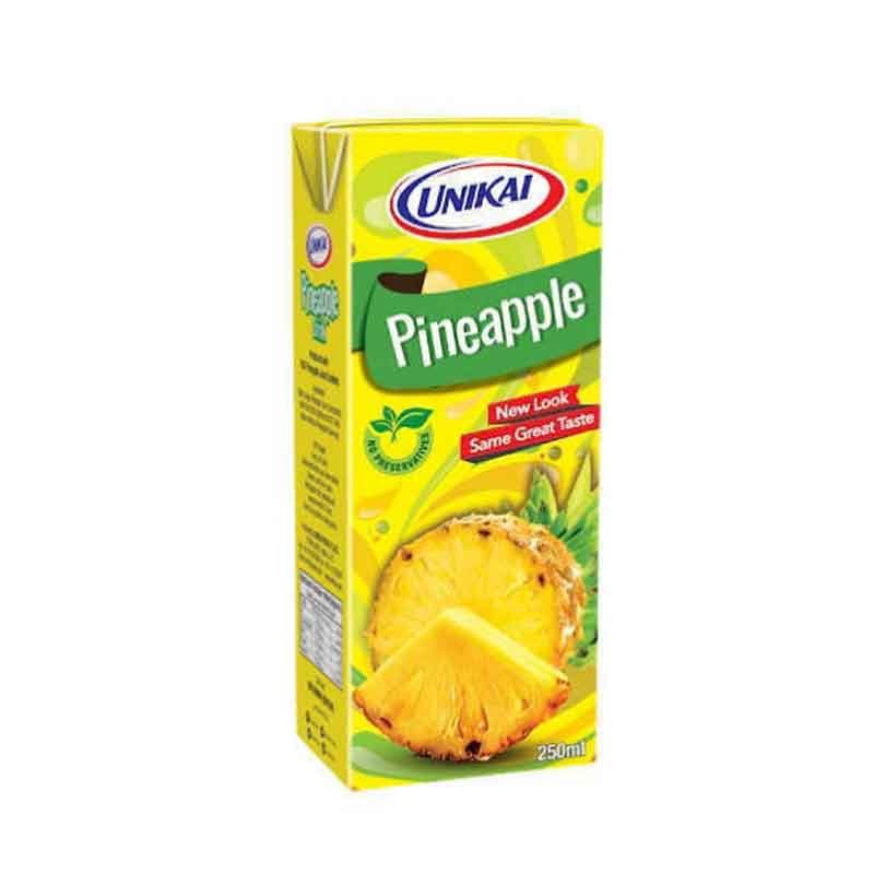 آبمیوه یونیکای  طعم آناناس حجم 250 میلی لیتر