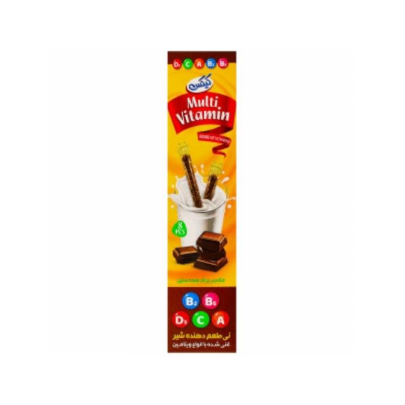 نی شیر شکلاتی 8 عددی کیکس