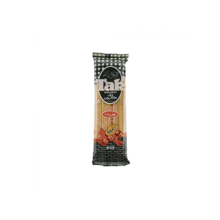 ماکارونی غنی شده قطر 2.8 500 گرمی تک ماکارون