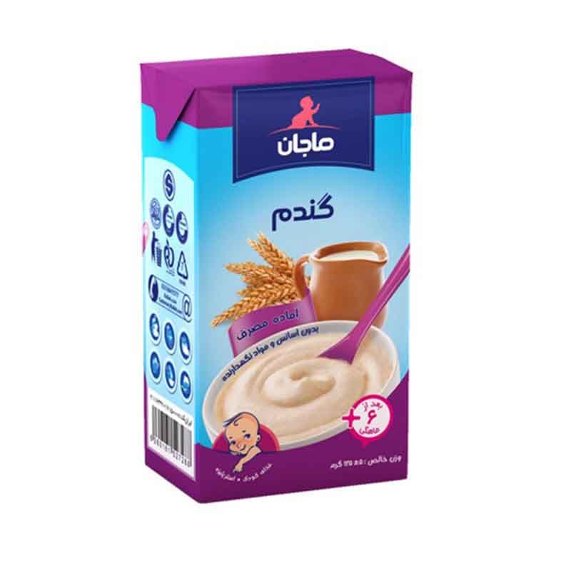غذای کودک ماجان حاوی گندم و شیر وزن 135 گرم