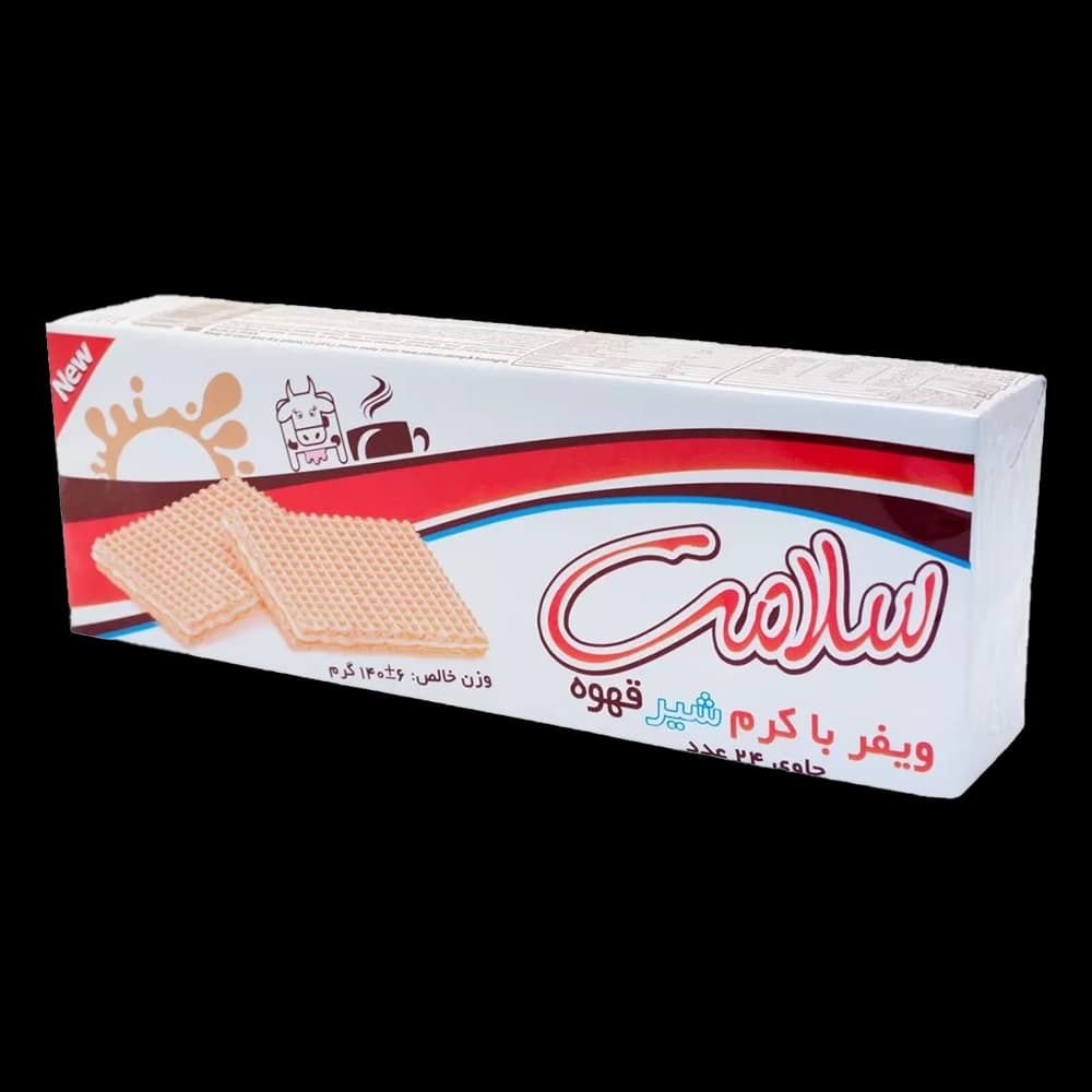 ويفر با كرم شيرقهوه 140گ سلامت