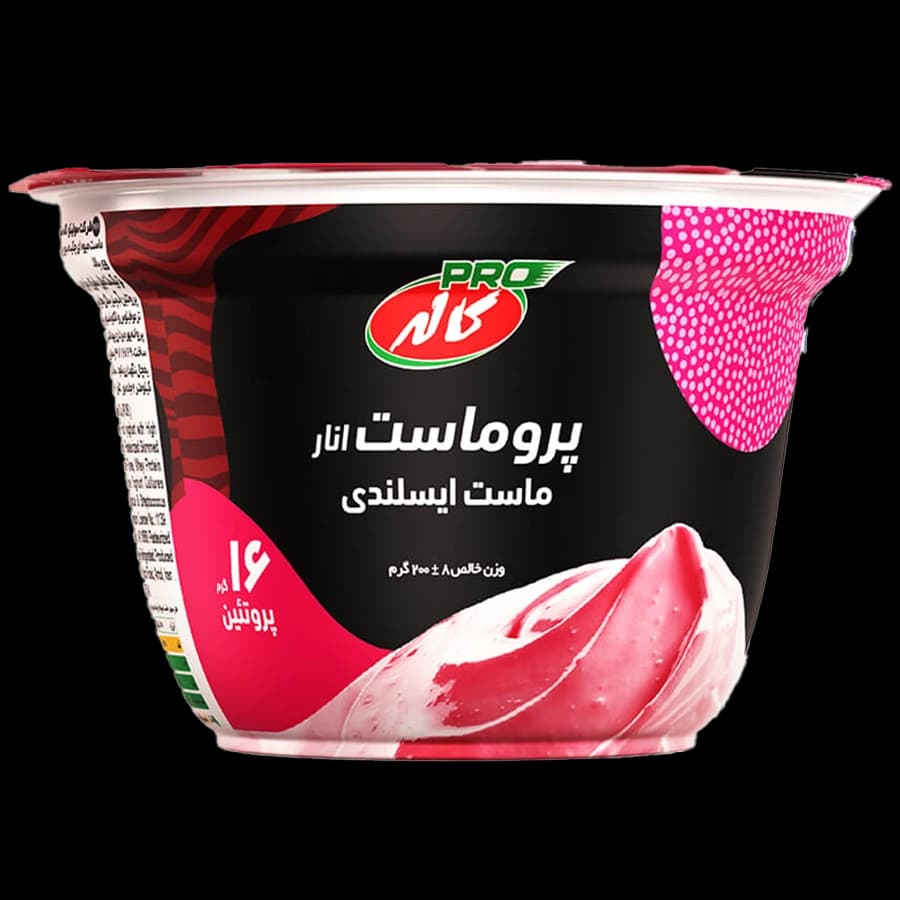 پرو ماست ایسلندی وی انار 200 گرم کاله
