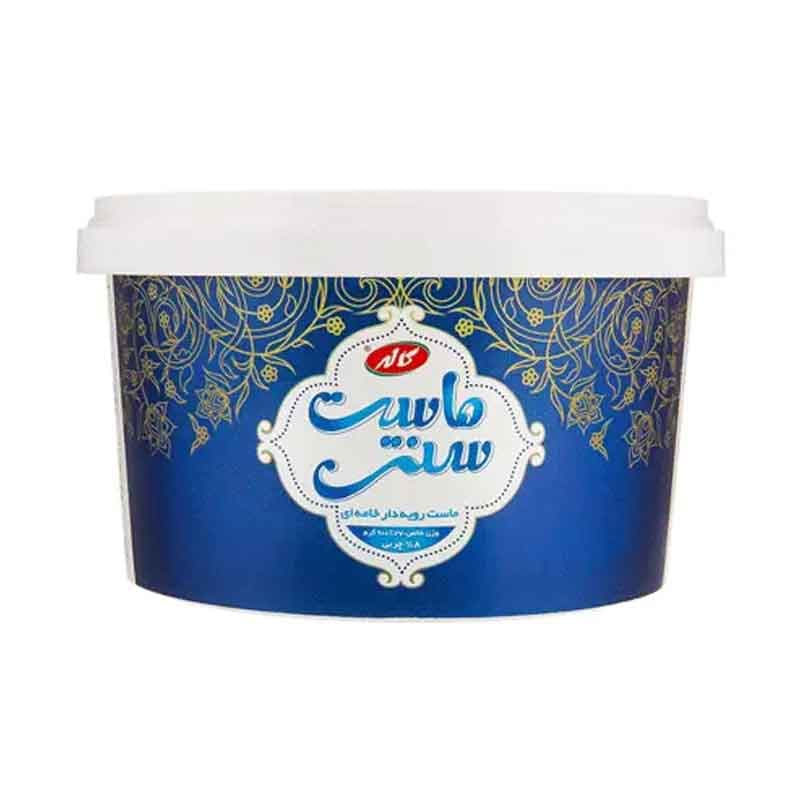 ماست سنتی کاله با رویه خامه ایی وزن 400 گرم