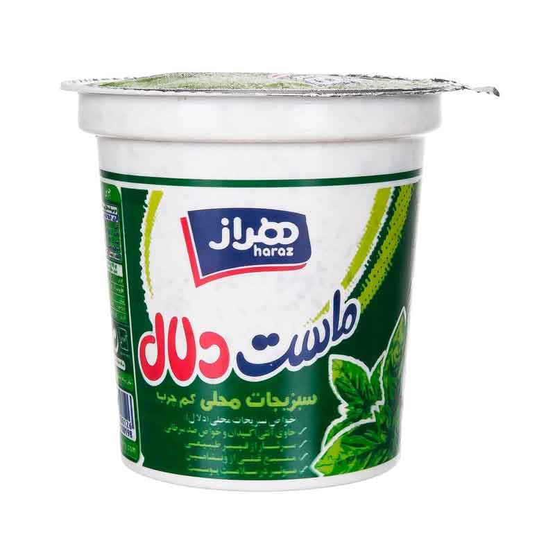 ماست چکیده دلال(سبزیجات محلی) هراز وزن 750 گرم