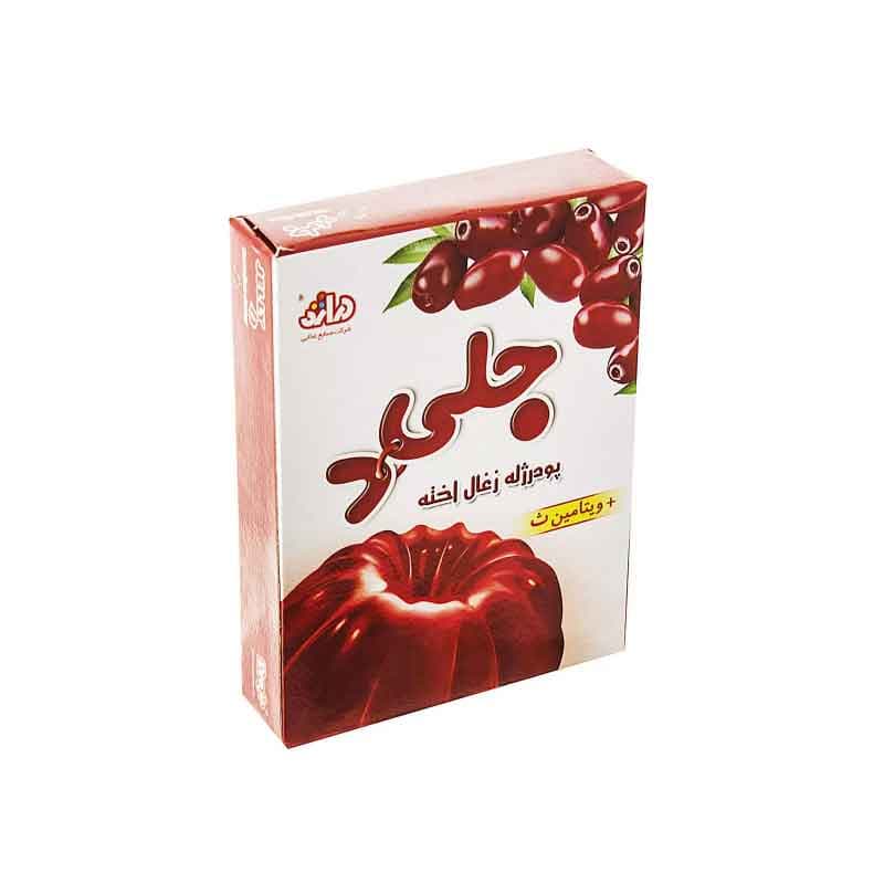 پودر ژله دراژه طعم زغال اخته وزن 100 گرم