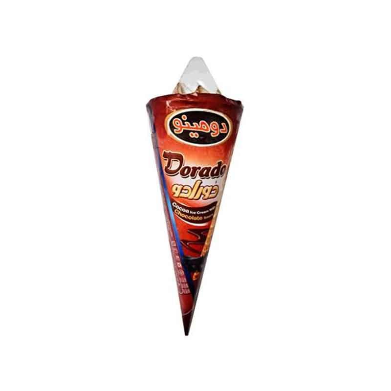 بستنی دومینو  مدل دوکی شکلاتی دورادو وزن 85 گرم