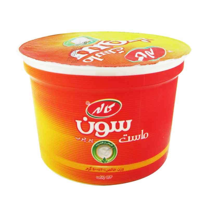 ماست پرچرب کاله  مدل سون  وزن 450 گرم