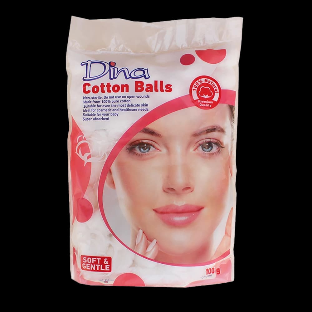 پنبه آرایشی 100 گرم دینا