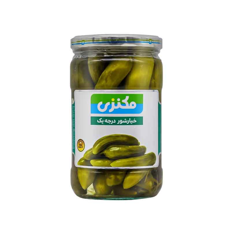 خیارشور درجه یک مکنزی وزن 700 گرم