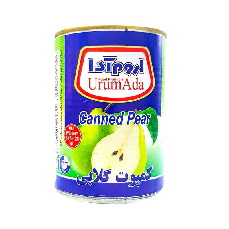 کمپوت گلابی اروم آدا وزن 385 گرم
