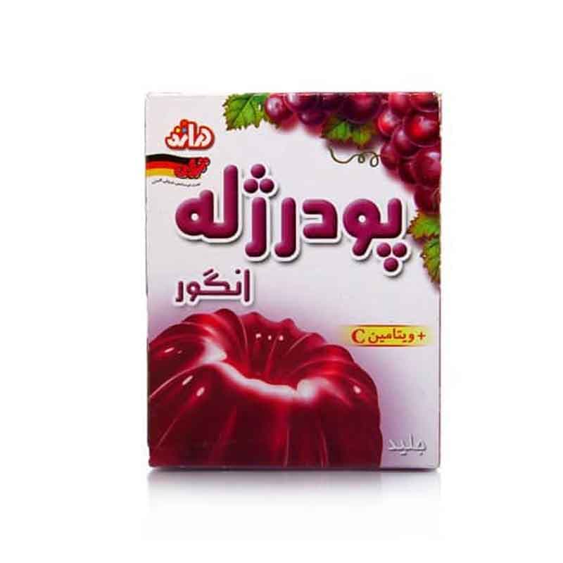 پودر ژله دراژه طعم انگور وزن 100 گرم