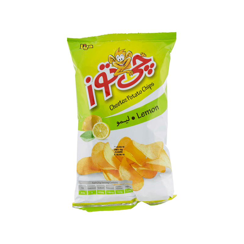 چیپس لیمویی چی توز وزن 65 گرم