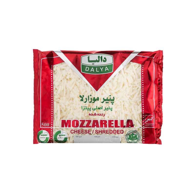 پنیر پیتزا رنده شده دالیا مدل موزارلا پر چرب وزن 500 گرم