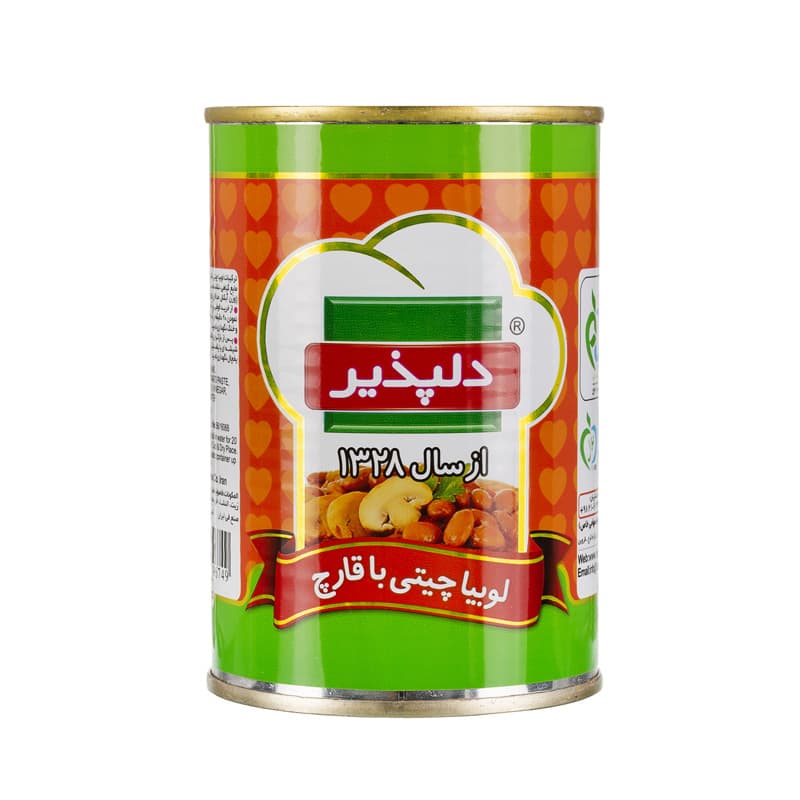 کنسرو لوبیا قارچ  وزن 420 گرم دلپذیر